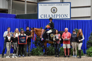 Courtney Lenkart and Glorieus Make Glorious Return to USHJA International Hunter Derby Winner’s Circle at Pin Oak Charity Horse Show